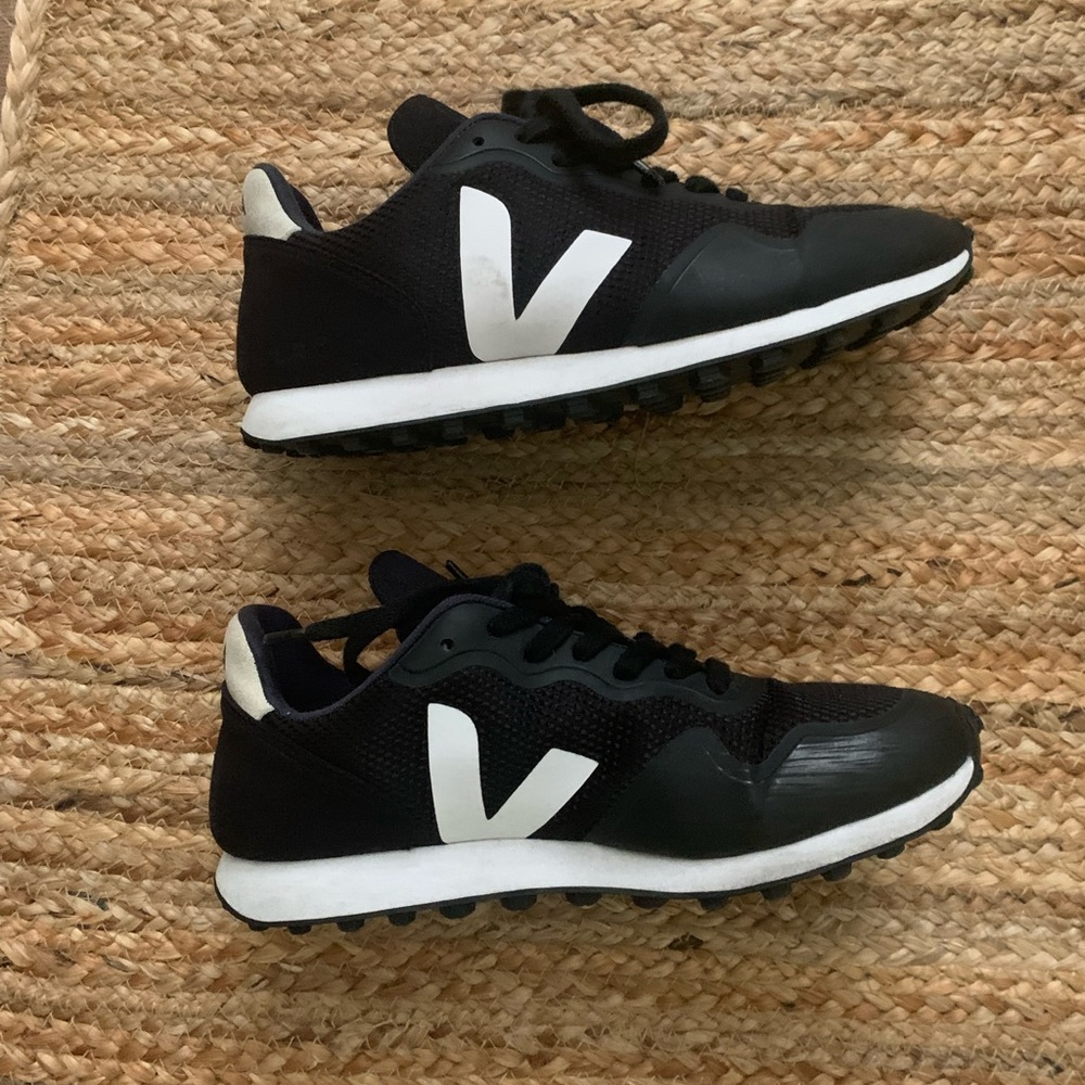 Veja Black and White Sneakers